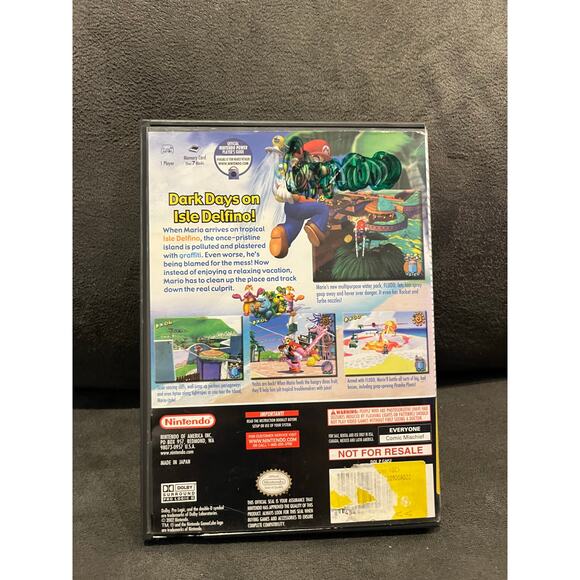 Super Mario Sunshine Not For Resale. CIB Good Condition Tested Working - Picture 3 of 4